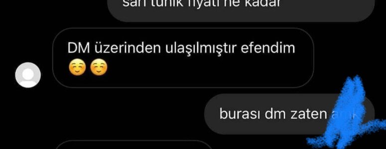 Her şeyi DM üzerinden cevaplayan sosyal medya hesapları :D