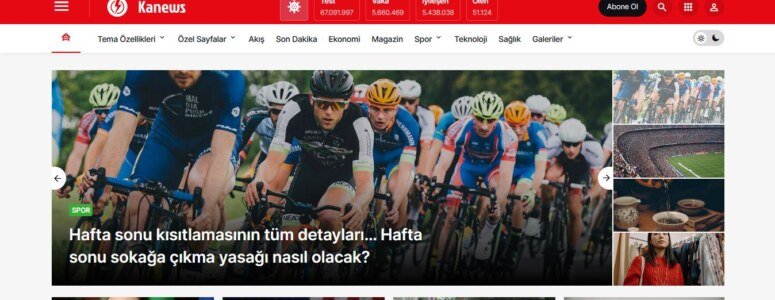 Türkçe wordpress haber teması arayanlar için seo uyumlu KANEWS