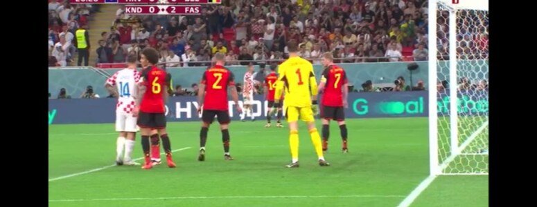 Hırvatistan Belçika maçında hakemin penaltı vermemesi